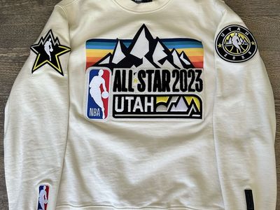 NBA All-Star 2023 Utah Pro Standard Cream Crewneck Sweatshirt - Size Large, 100% Cotton