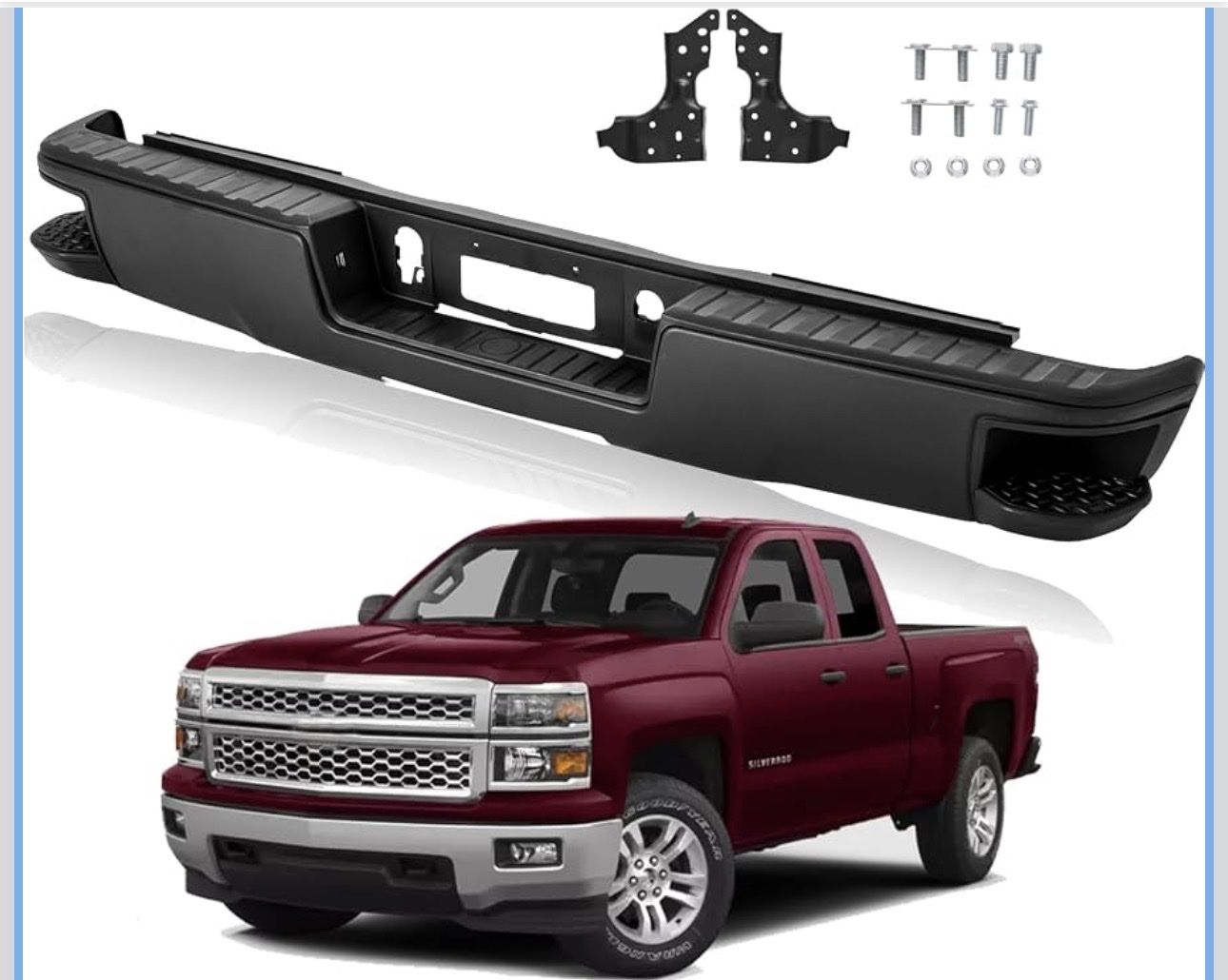 Chevy Silverado GMC Sierra 1500 Rear Bumper