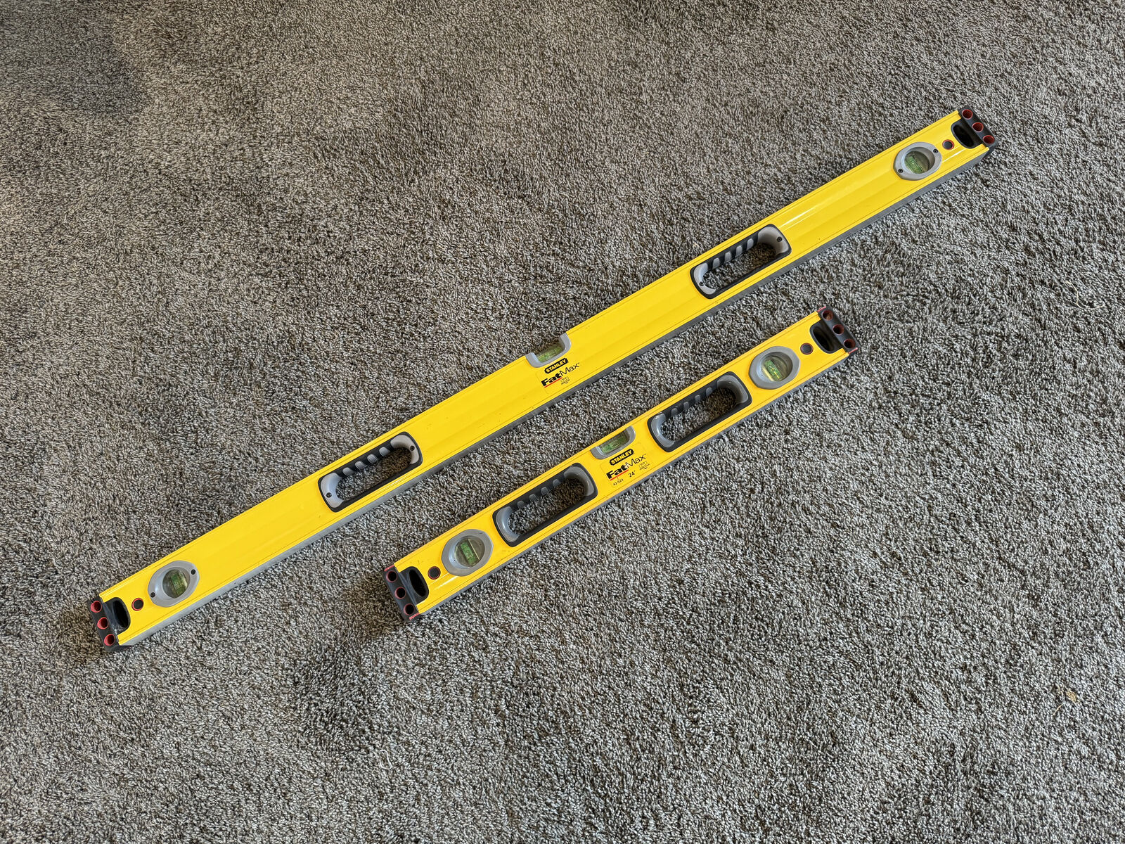 Stanley Fat Max Box Beam Levels 24" and 48" (Used)