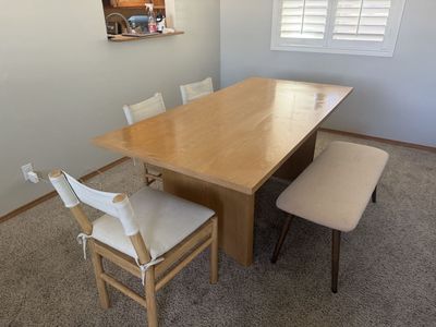 Kitchen Table with Chairs and Bench