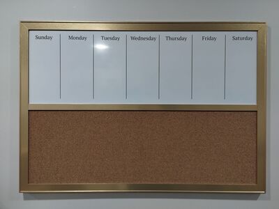 Weekly Planner White board & Cork board