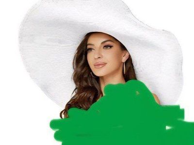 Large white beach hat