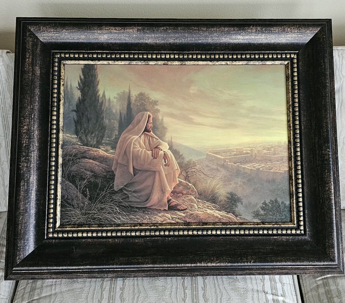 "O Jerusalem " Greg Olsen Original Signed 28"×21"