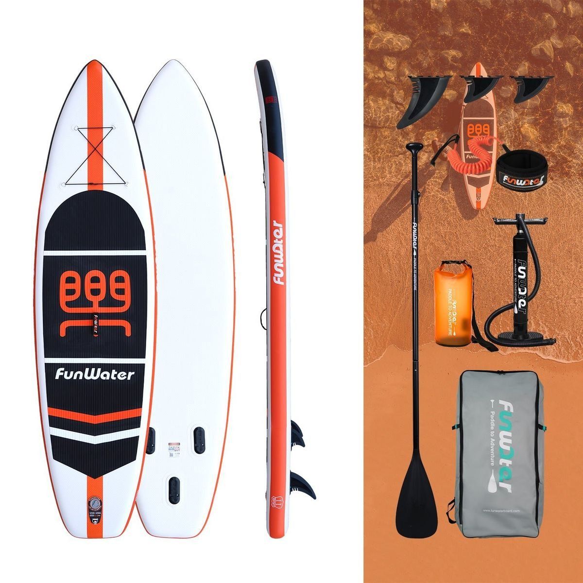 *NEW* 11 FT Inflatable Stand Up Paddle Board with EXTRAS (SUP)