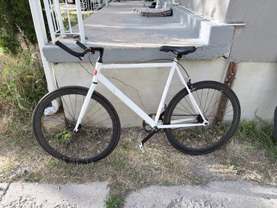 White Fixed Gear Bike Single Speed Fixie