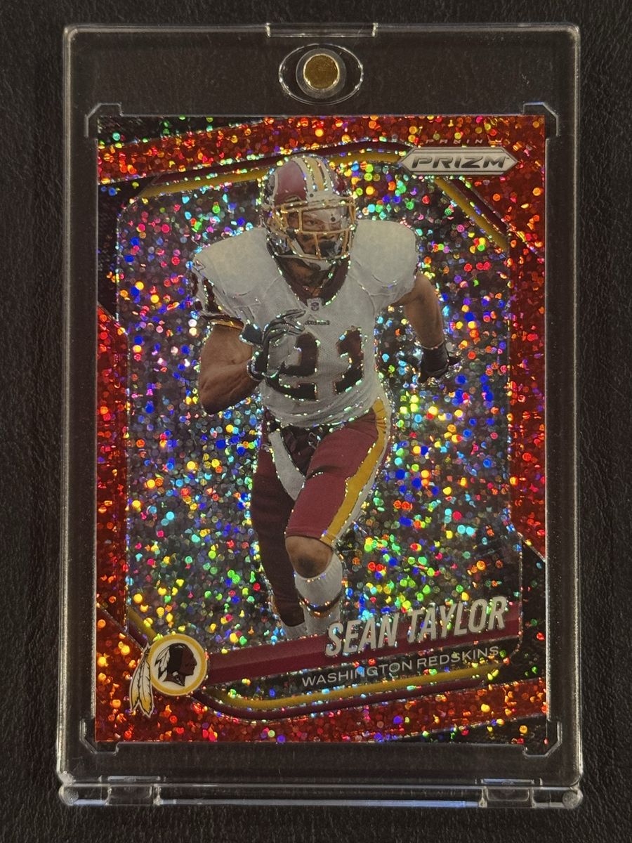 2025 Prizm Sean Tayler Red Sparkle SSP Washington