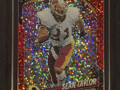 2025 Prizm Sean Tayler Red Sparkle SSP Washington