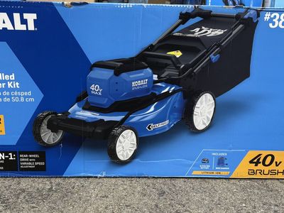 NEW Kobalt Gen4 40V 20 inch Self Propelled Battery Mower with Battery