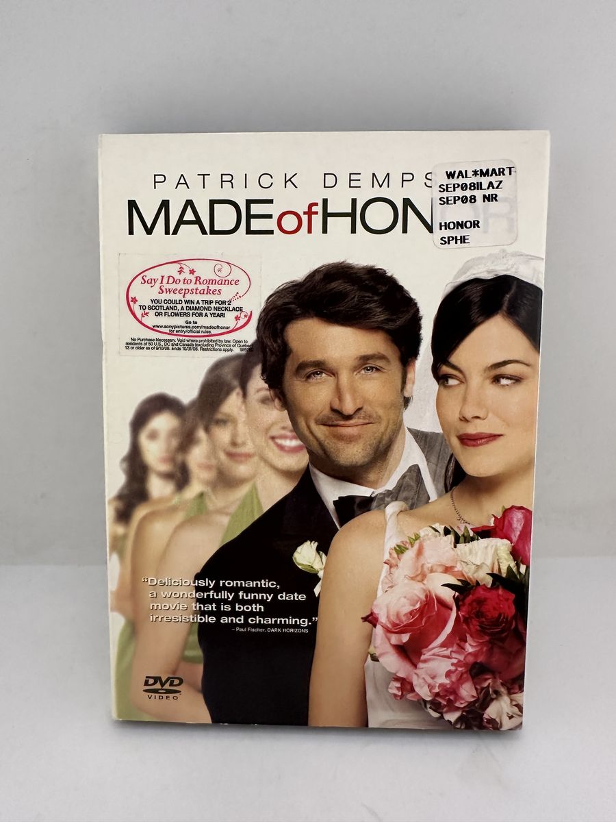 Made of Honor DVD 2008 Patrick Dempsey Michelle Monaghan Romantic Comedy PG-13