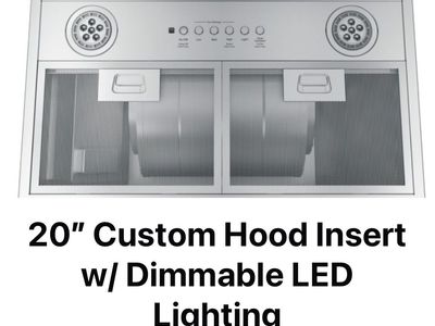 NEW GE Profile UVC7300SLSS 20" Custom Hood Insert - Stainless Steel, 390 CFM, Dimmable LED