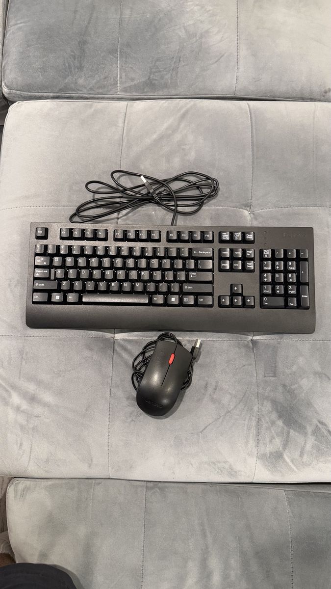 Lenovo Wired USB Keyboard & Mouse Combo - New