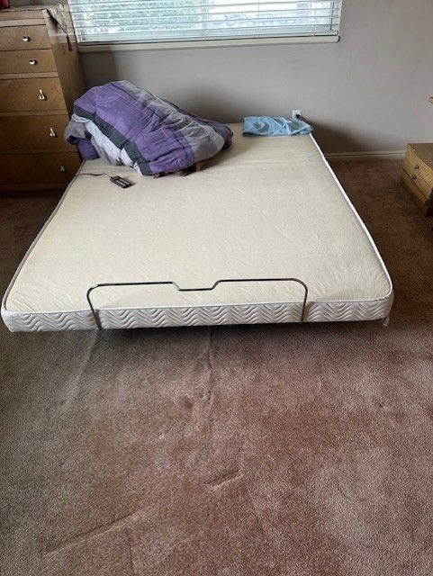 Adjustable Queen size bed Craftmatic frame only