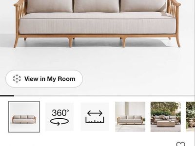 Outfoor Wood Sofa 90"