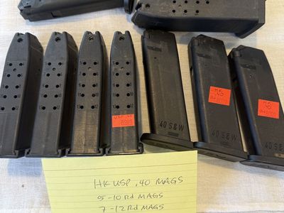 H&K .40 S&W 10 &12 round mags $20.00 each