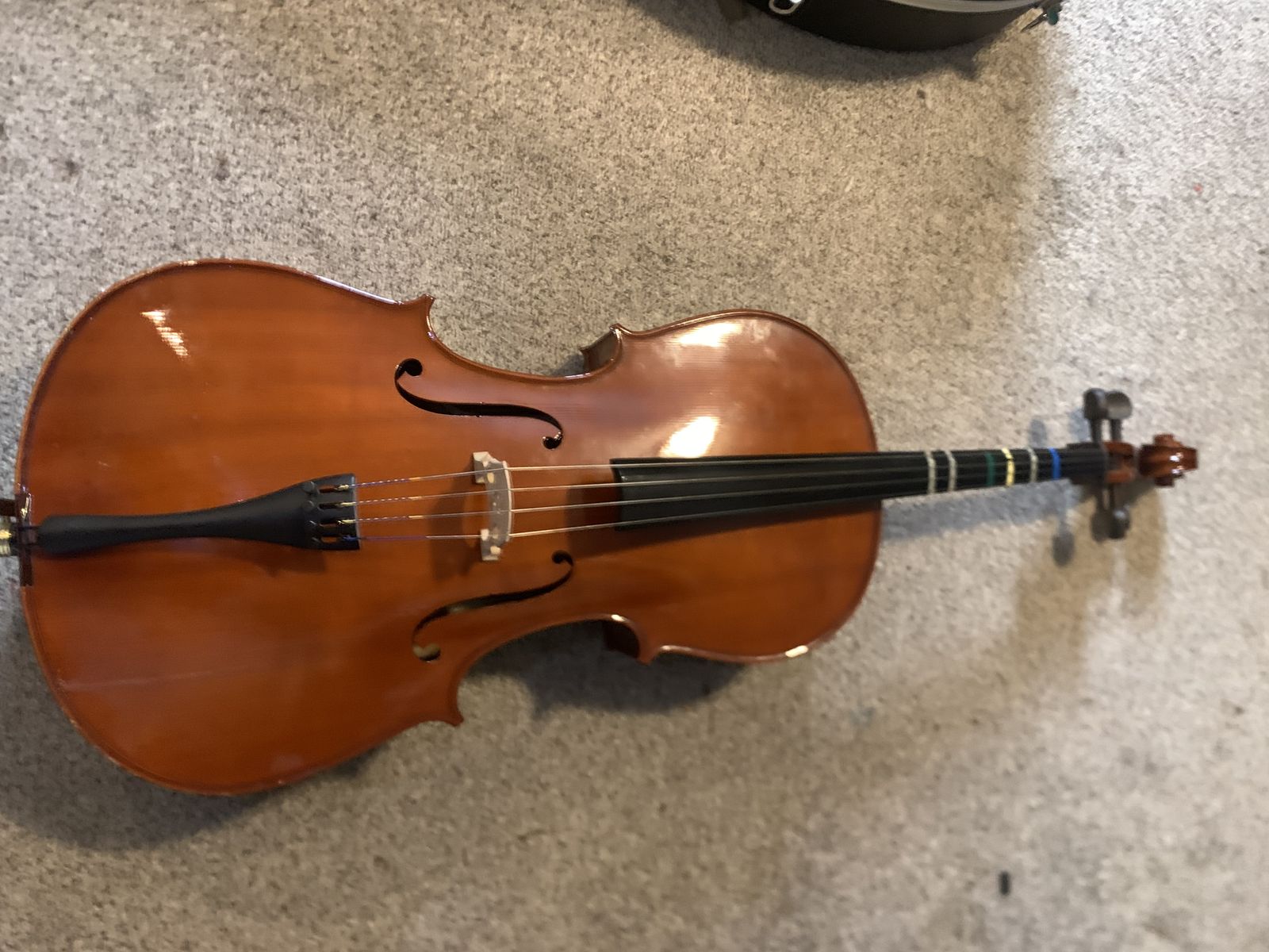 Solid wood student cello