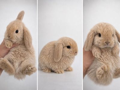 Purebred Holland Lop Baby Bunny Rabbit