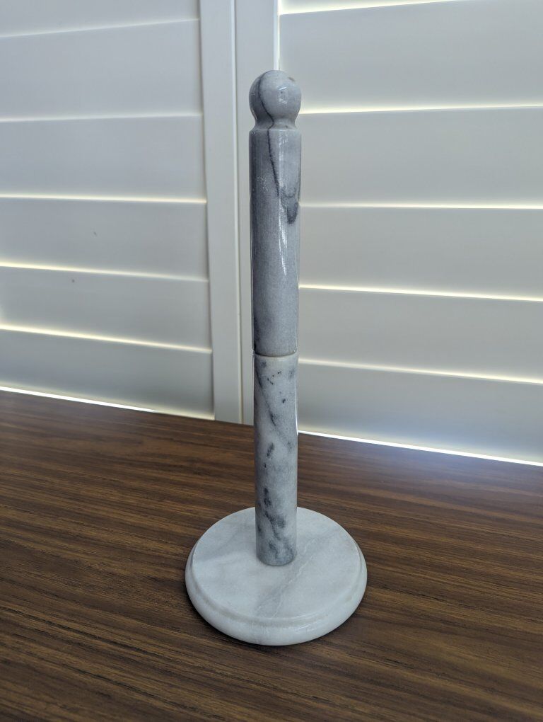 Marble paper towel holder