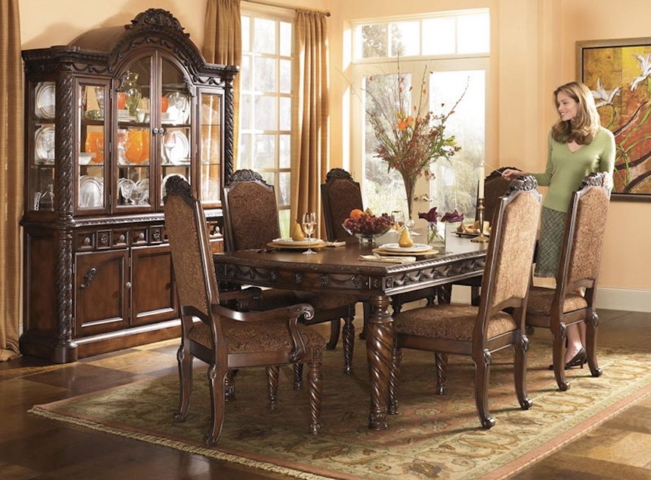Ashley North Shore Dining Set – Seats 12