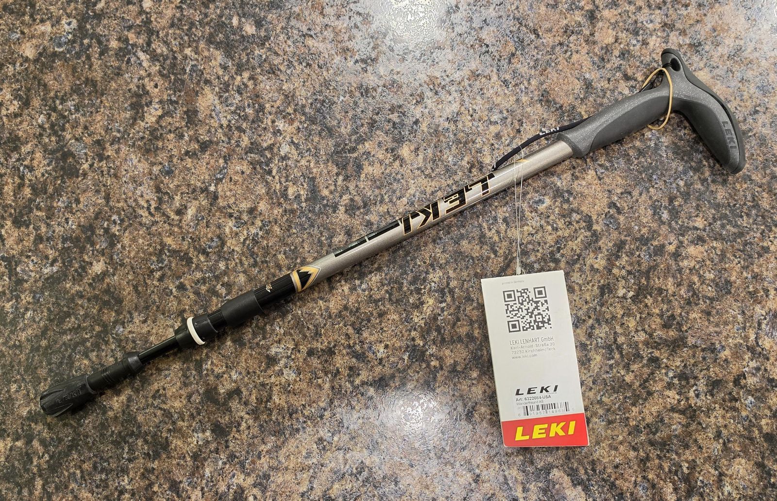LEKI Wanderfreund AS Telescoping Walking Cane and Hiking Pole - new, never used.