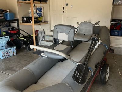 Flycraft fishing raft with NRS frame