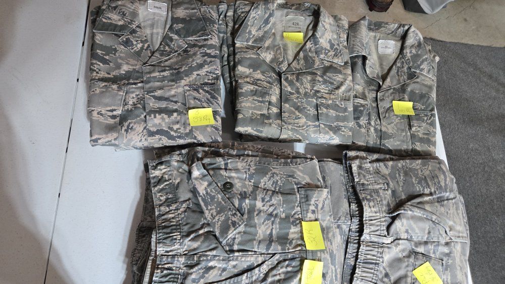 Lot of Used USAF Airman Battle Uniform (ABU) Shirts and Pants - Various Men's Sizes
