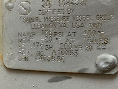 400 Gallon Air Receiver Tank NEW