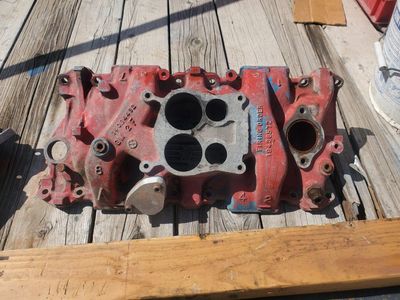 Chevrolet stock SBC 350 4bbl aluminum intake manifold 1979