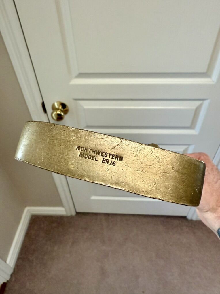 Northwestern Model BR16 Brass Golf Putter Club