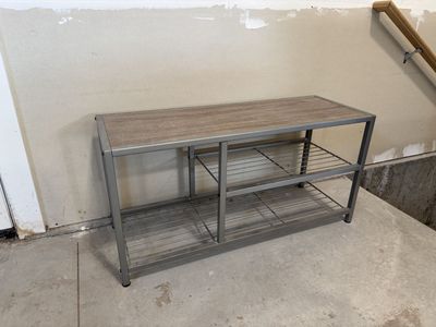 Bench with shoe rack