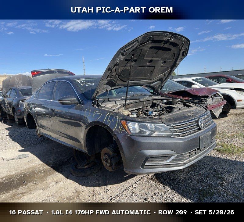 2016 Volkswagen Passat Parts - UTPAP Orem