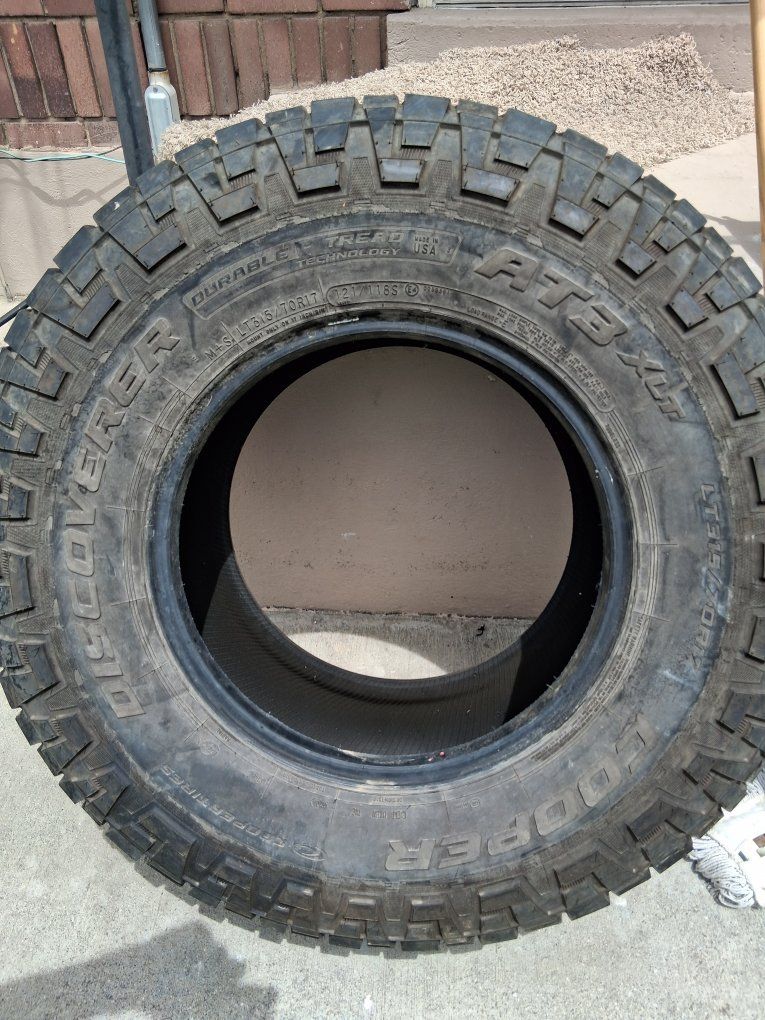 Cooper Discoverer AT3 XLT LT315/70R17 All-Terrain Tire - Durable & M+S Rated