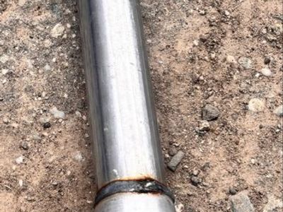 Metal Exhaust Pipe with Flex Section and Flange