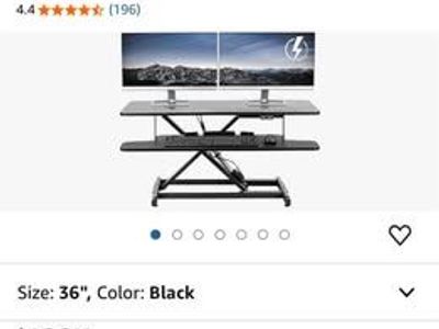 VIVO 36” Electric Height Adjustable Desk Converter
