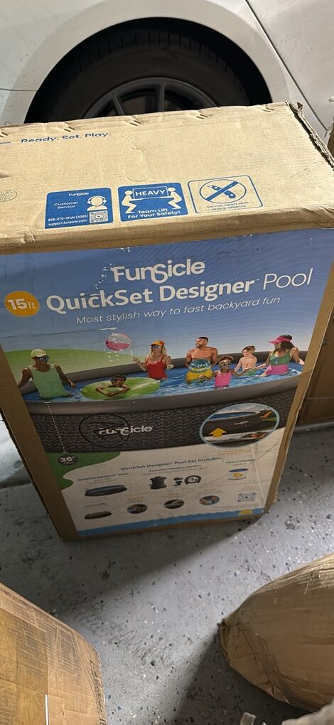 Funsicle Quickset 15 Foot Above Ground Pool New