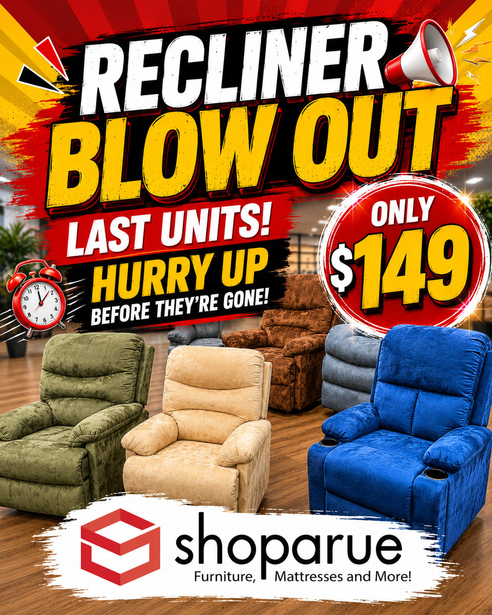 Recliners Blow Out ! Brand New