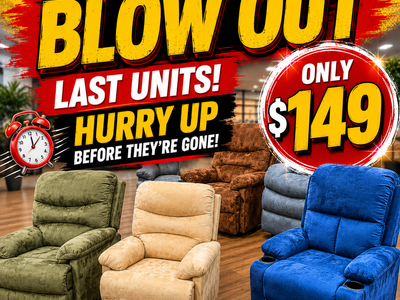 Recliners Blow Out ! Brand New