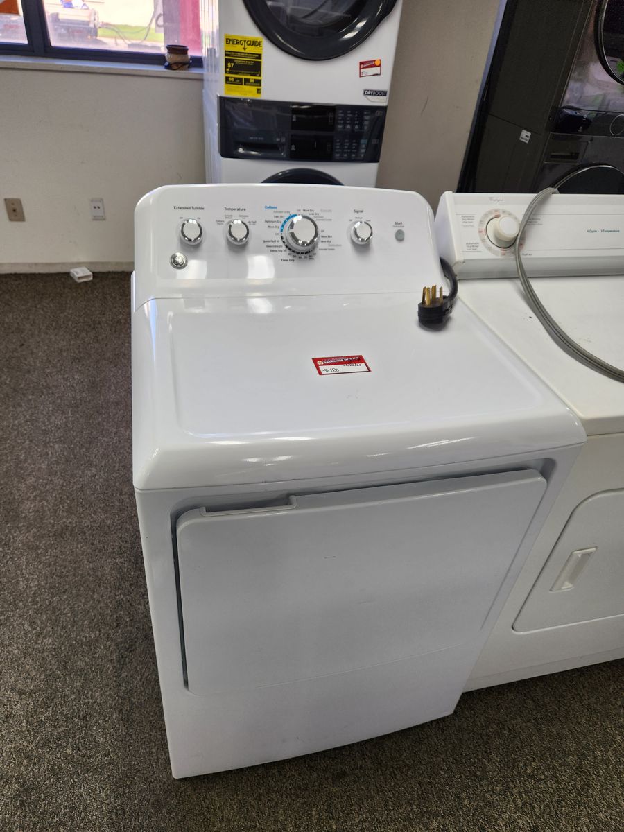 GE Electric Dryer White, Top Load, Good Condition - Standard Size