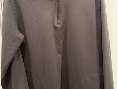 Black Clover Live Lucky/ GRAY Men's Cross Quarter-Zip XL