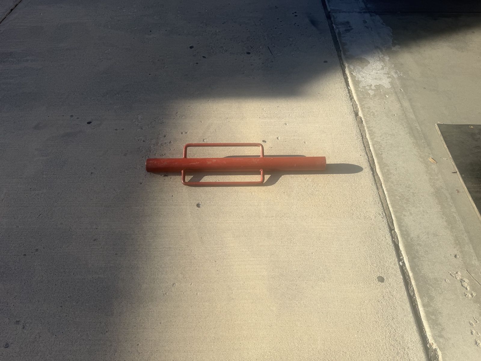 Red Metal T-Bar Post Driver