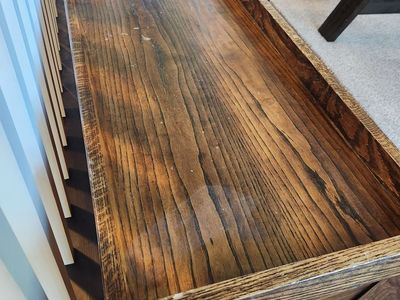 Wooden Storage Bench/toy box with Lift-Top Storage - Dark Wood Finish