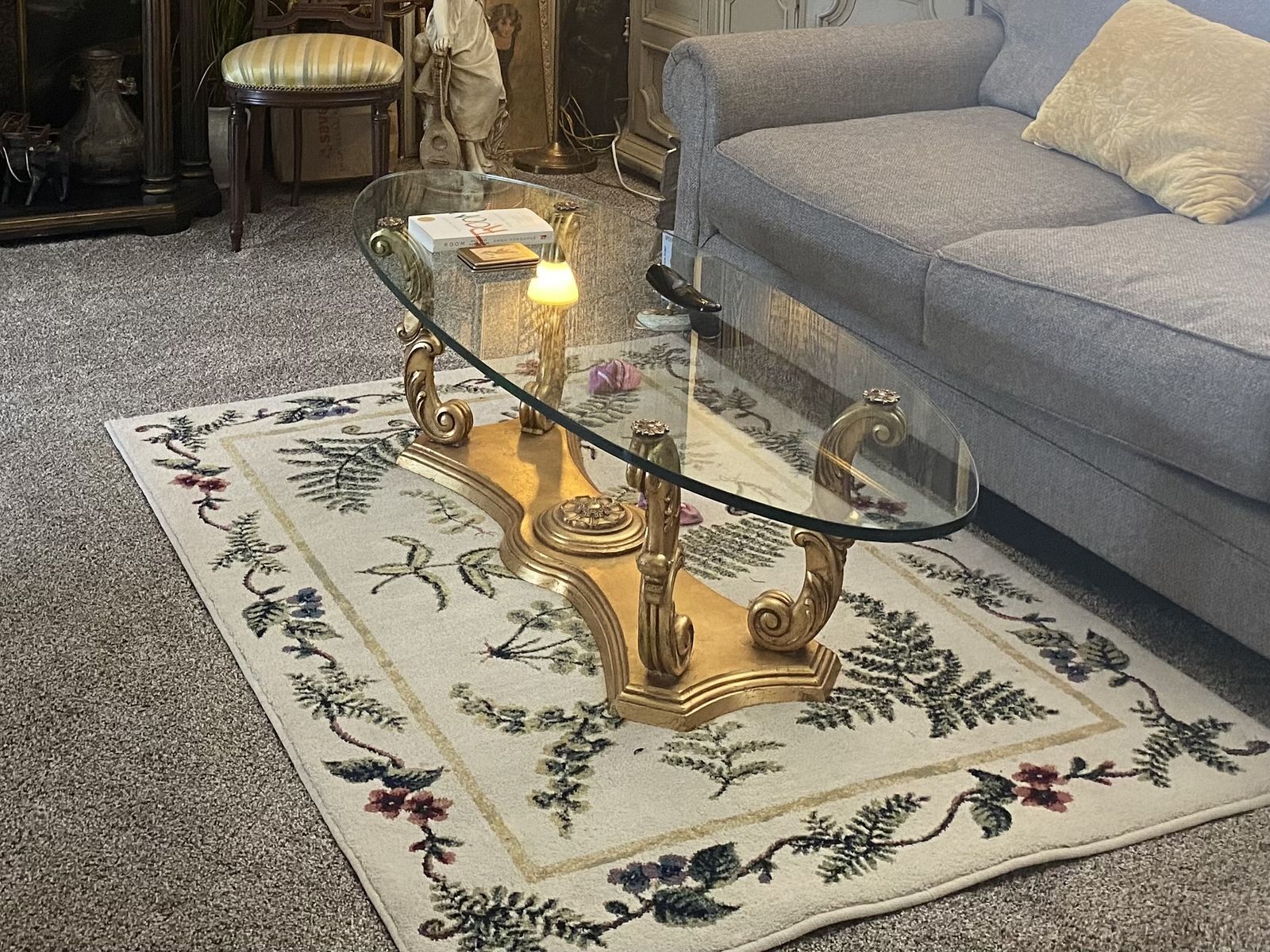 Beautiful sofa table/ display case and coffee table