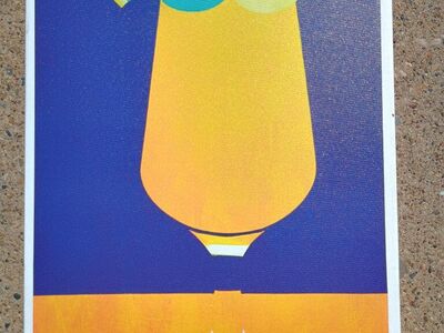 Pina colada colorful canvas painting