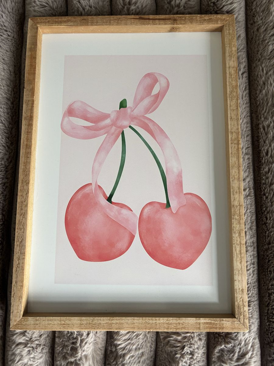 Girly Coquette Pink Bow Art Set