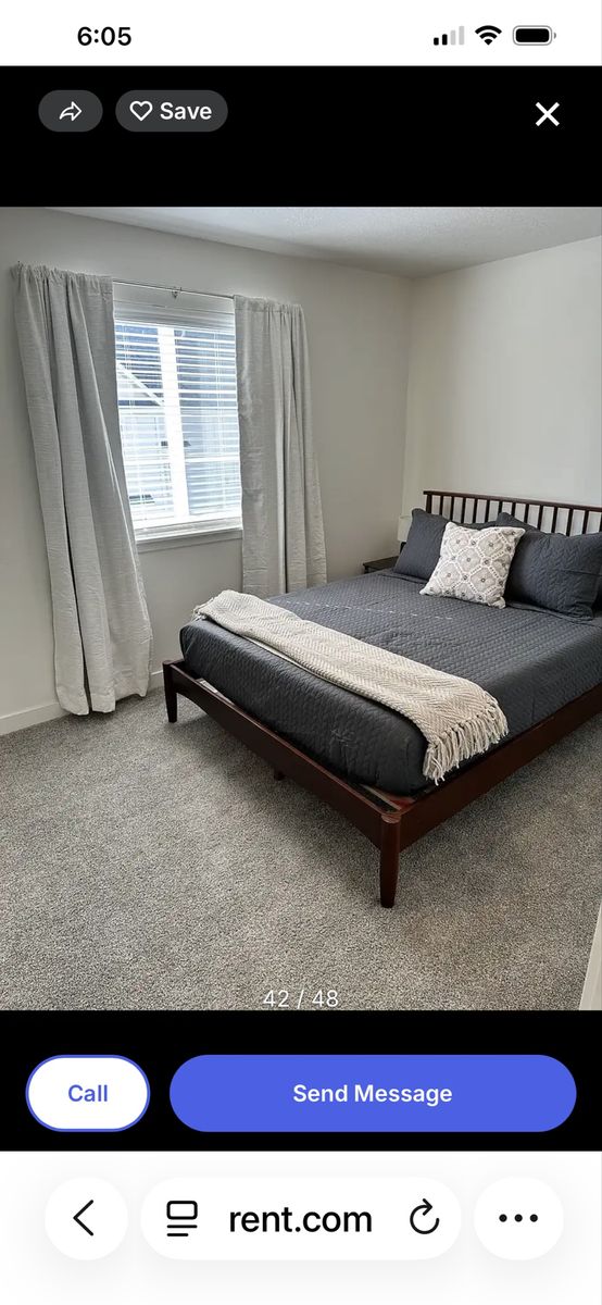 Unfurnished Spacious Room for rent. Located in American fork only 1 mile from freeway I-15