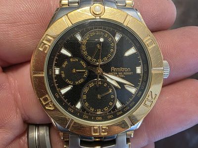 Armitron Two-Tone Stainless Steel Analog Quartz Wrist watch with Subdials