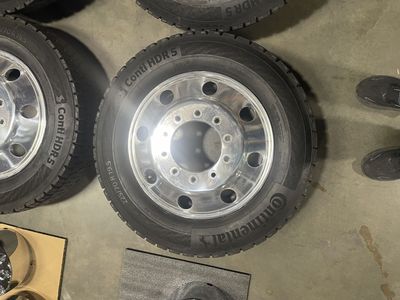 Ford F450 super duty wheels and tires 19.5