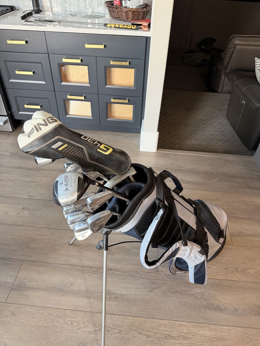 Used Dunlop FTD & Alero Golf Club Set with PING Headcover & Golf Bag