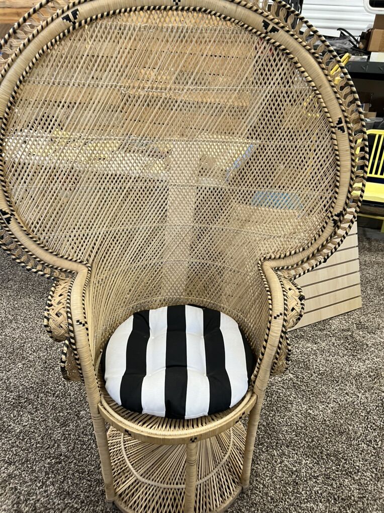 Vintage Peacock Chair