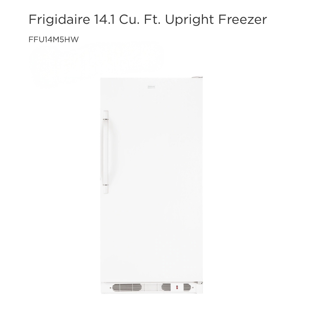 Frigidaire 13.0 cu ft Upright Freezer - White