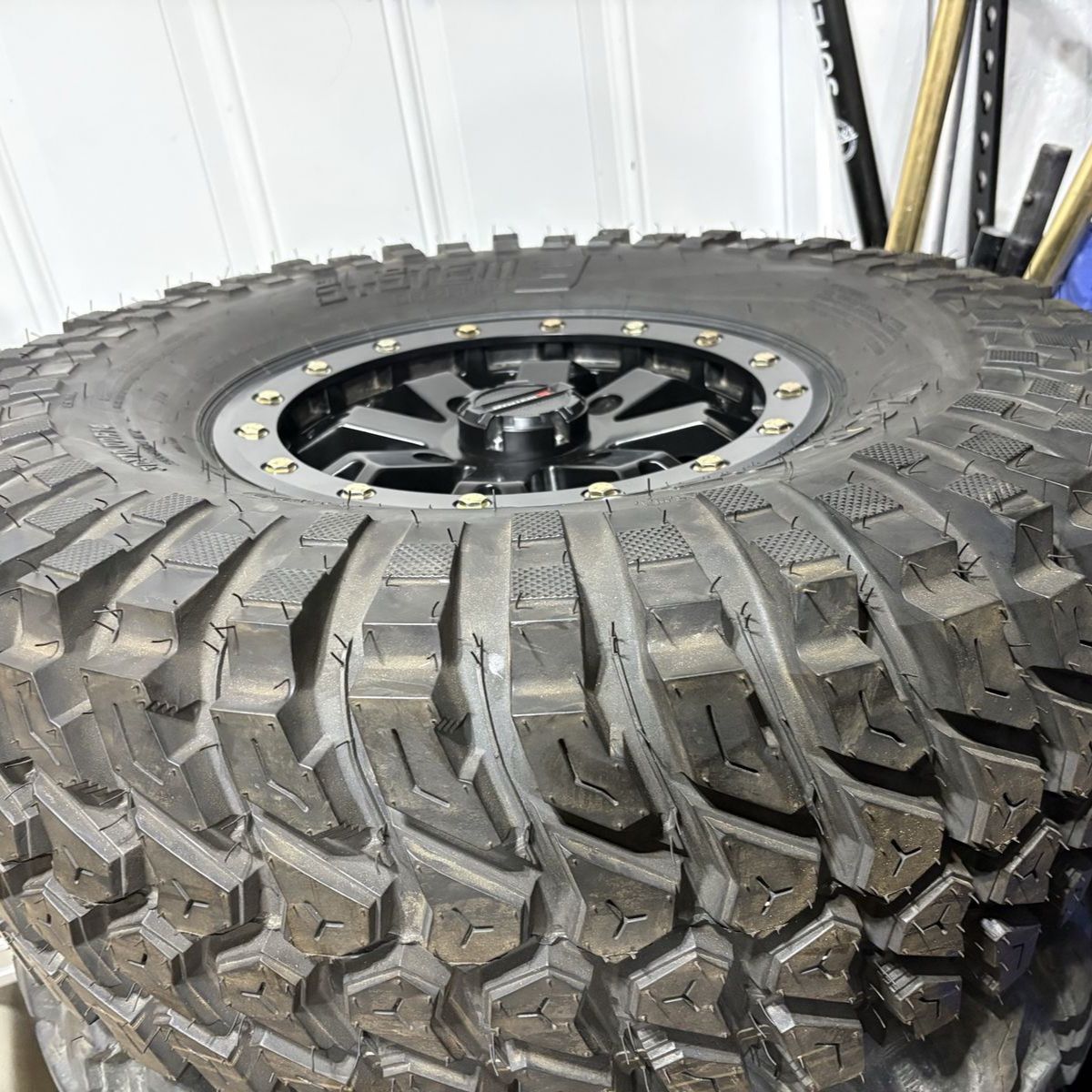System 3 Off-Road 30x10.00R14 XCR350 Tire with Black Beadlock Wheel - Excellent Condition
